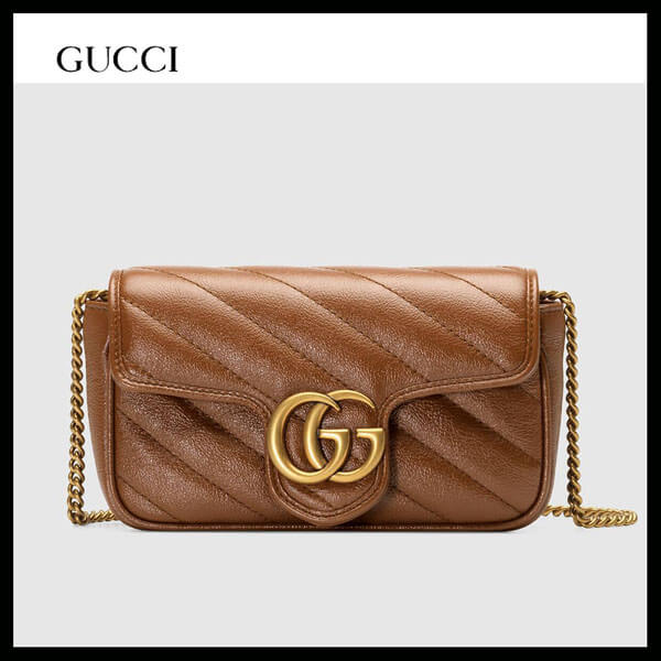 ★ 20AW新作 ロンドン【グッチ】 GG Marmont super mini bag 476433 0OLFT 2535